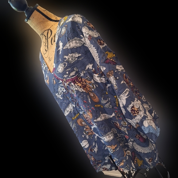 Dorothee Schumacher Fantastic Long Sleeve Psychedelic Print Journey Blouse - Picture 4 of 16